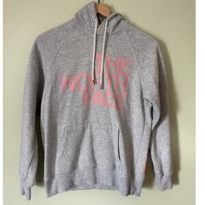 The North Face Pink Logo Hoodie Sweatshirt Small